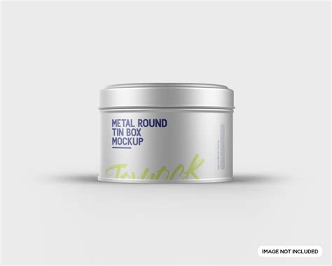 round metal box mockup free|Round Metal Box Mockup .